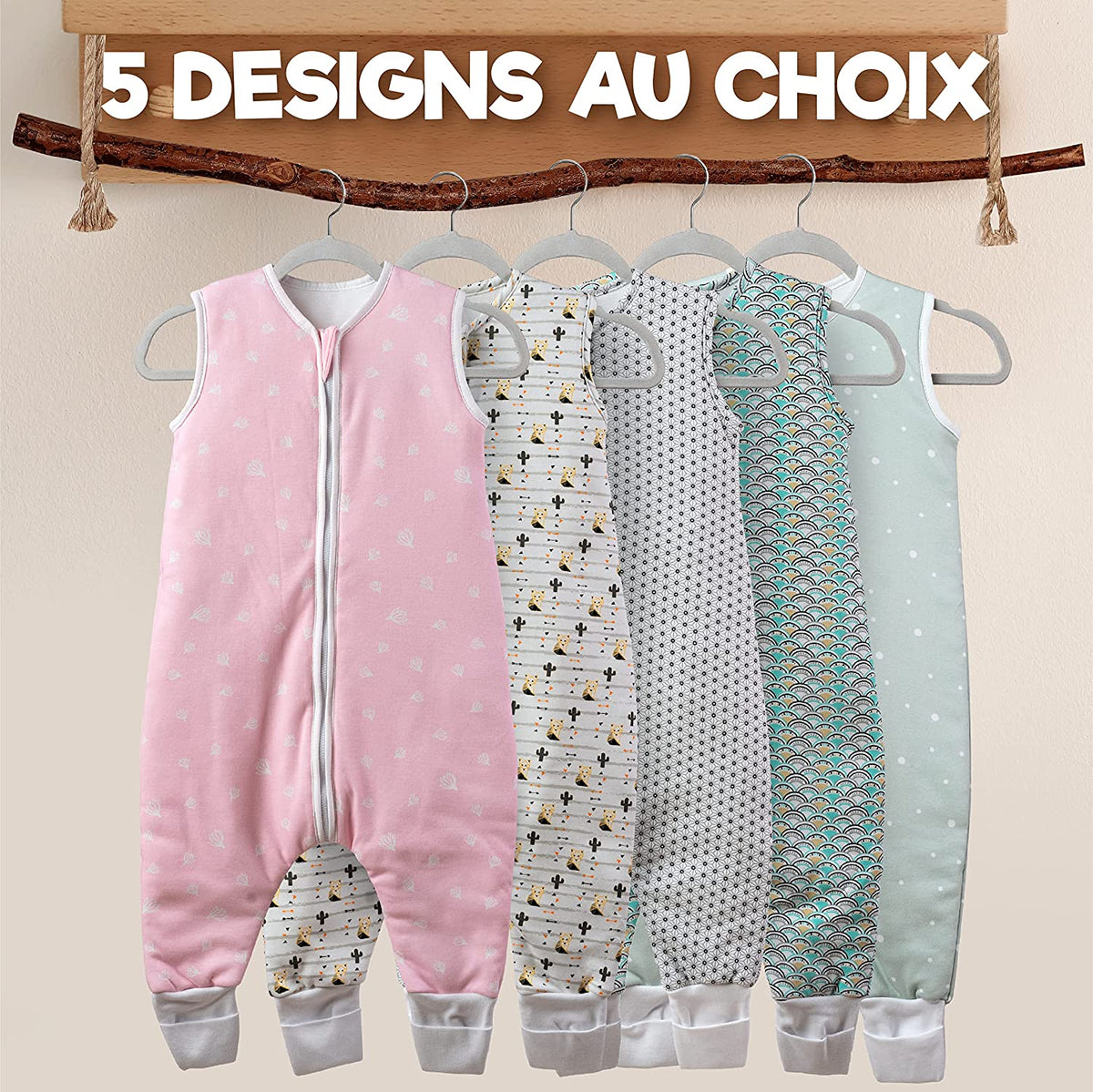 Gigoteuse Bébé Avec Pieds Coton - Tog 1.5, 18-23°C, Fermeture Double Sens, Tailles 6 Mois à 6 Ans - 10